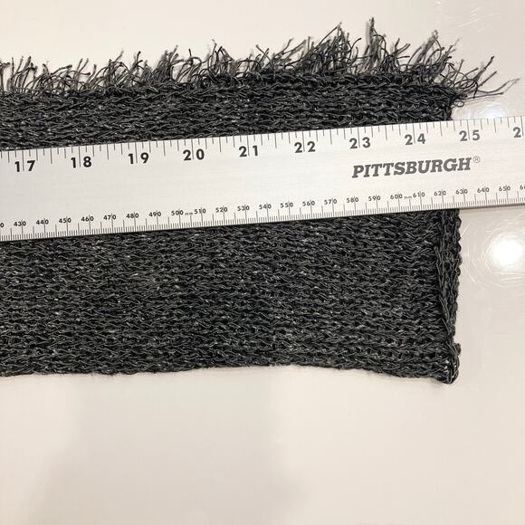 Nwot SKIF SKIFO Sweater ~S/~L Silk Linen Cotton  Fringe-Knit Raw-Edge Long-Slv - Picture 12 of 12